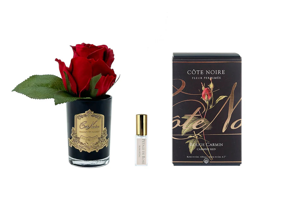Cote Noire Perfumed Natural Touch Rose Bud - Black - Red