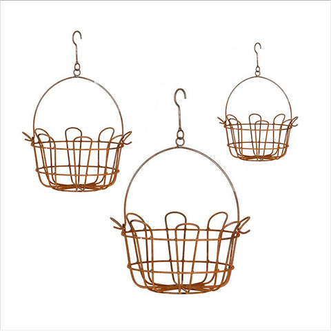Hanging Basket - Rust