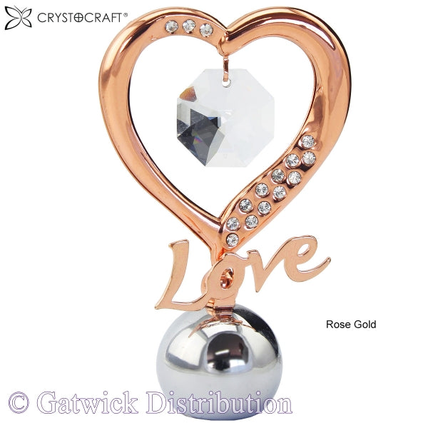 Crystocraft Elegant Heart - Rose Gold