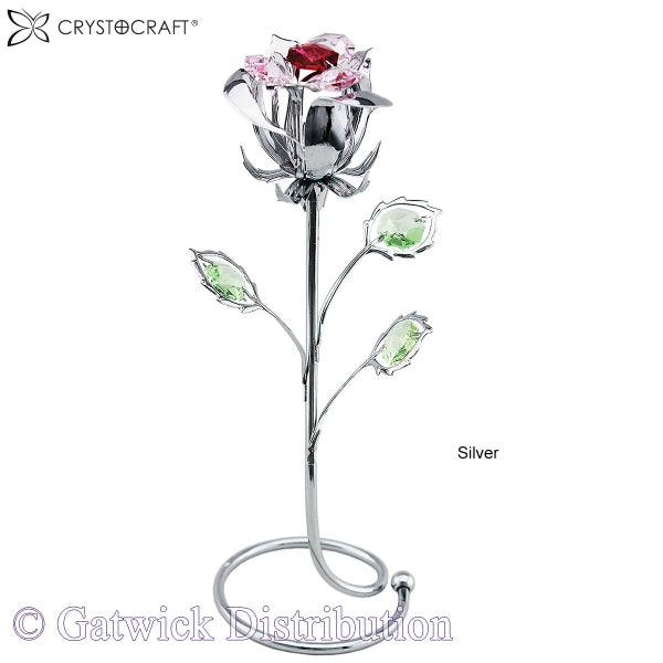 Crystocraft Rose - Silver