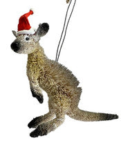 Bristlebrush Kangaroo with Santa Hat