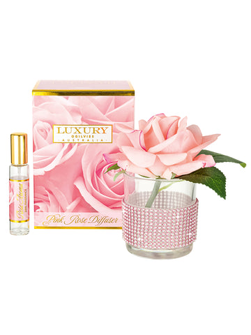 Diamonte Rose Diffuser - Pink