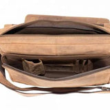Kurnalpi MEN'S LEATHER MESSENGER BAG