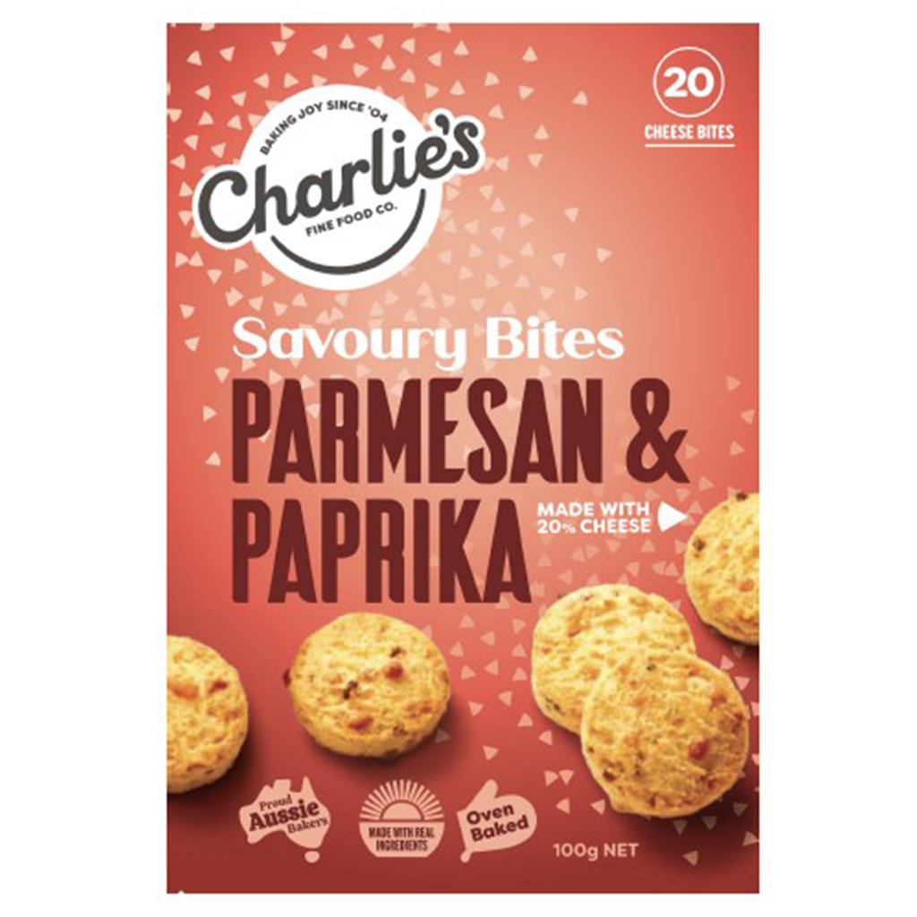 Charlies - Cheese Bites - Parmesan & Paprika