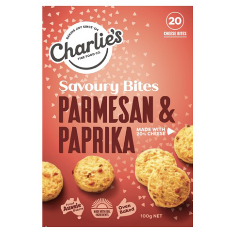 Charlies - Cheese Bites - Parmesan & Paprika
