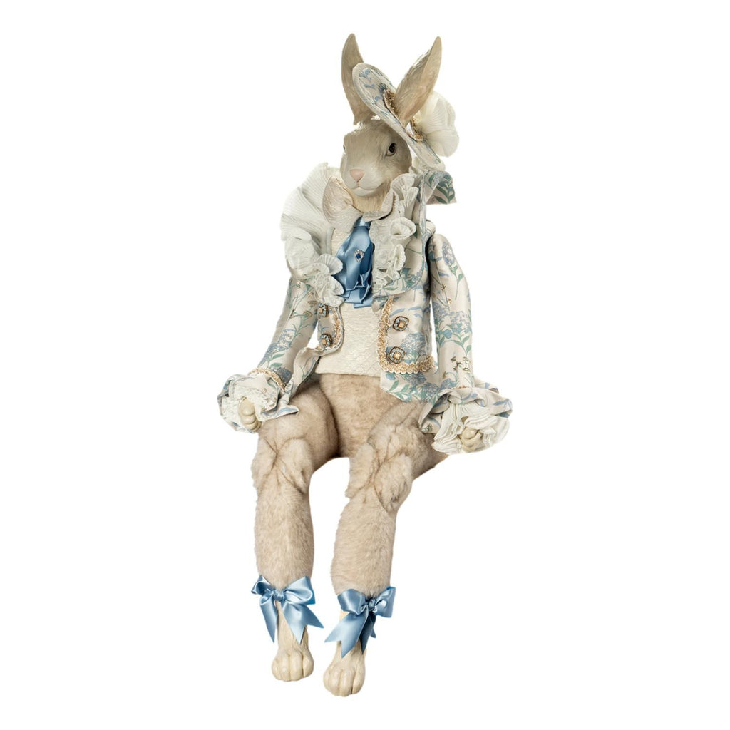 RABBIT SITTING JASPER BLUE