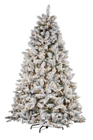 6ft (183cm)H Snowy Atica Christmas Tree with Lights (HZSA6)