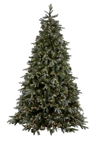 7.5ft (229cm)H Silver Fir Christmas Tree with Lights (HZSF755)