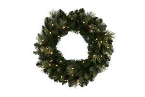 61cm Carolina Pine Christmas Wreath with Lights (17)